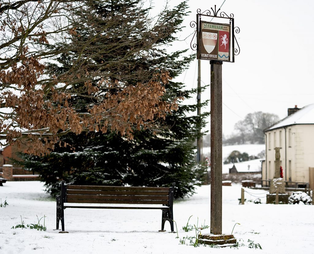 Fawkham in the snow